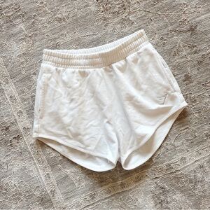 Gymshark Training Sweat Shorts White Athletic Women's Gym High Waisted Lounge